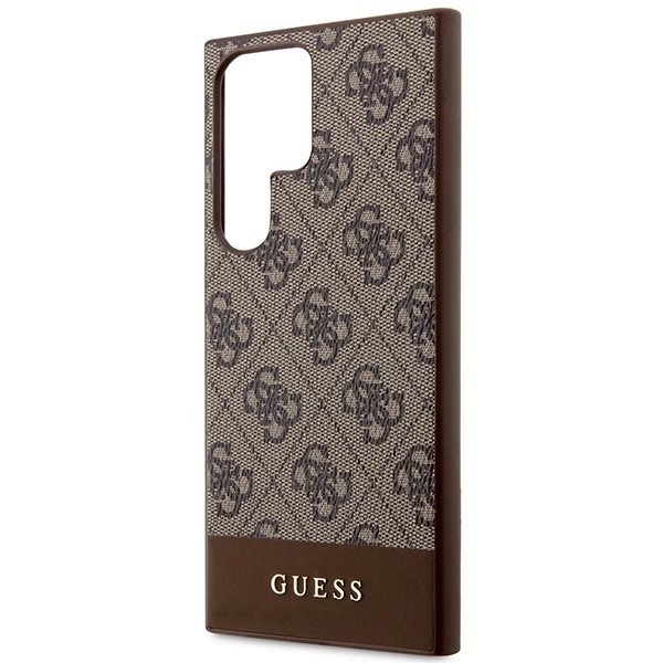Guess 4G Stripe Collection case for Samsung Galaxy S24 Ultra - browneng