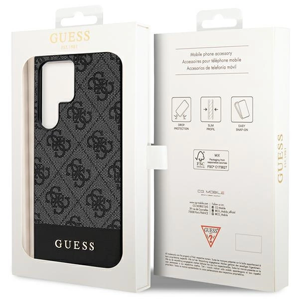 Guess 4G Stripe Collection case for Samsung Galaxy S24 Ultra - blackeng