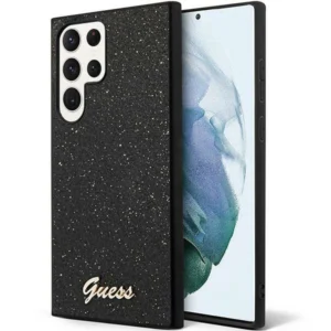 Guess Glitter Script Case for Samsung Galaxy S24 Ultra - Blackeng