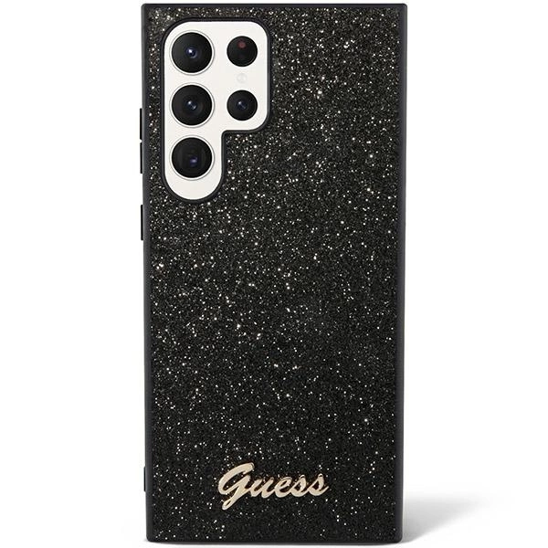 Guess Glitter Script Case for Samsung Galaxy S24 Ultra - Blackeng