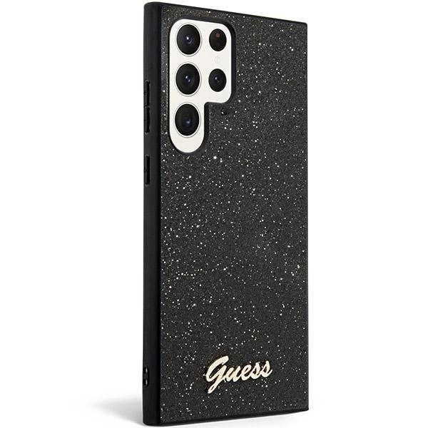 Guess Glitter Script Case for Samsung Galaxy S24 Ultra - Blackeng
