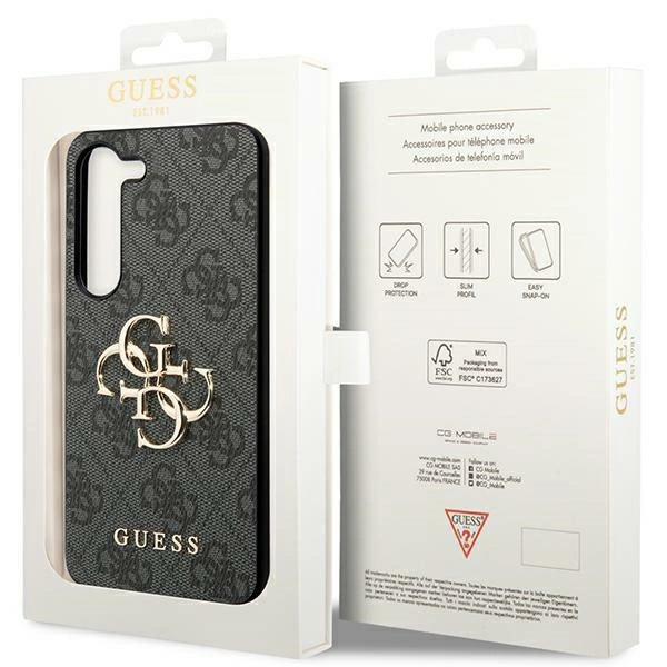 Guess 4G Big Metal Logo Case for Samsung Galaxy S24+ - Blackeng