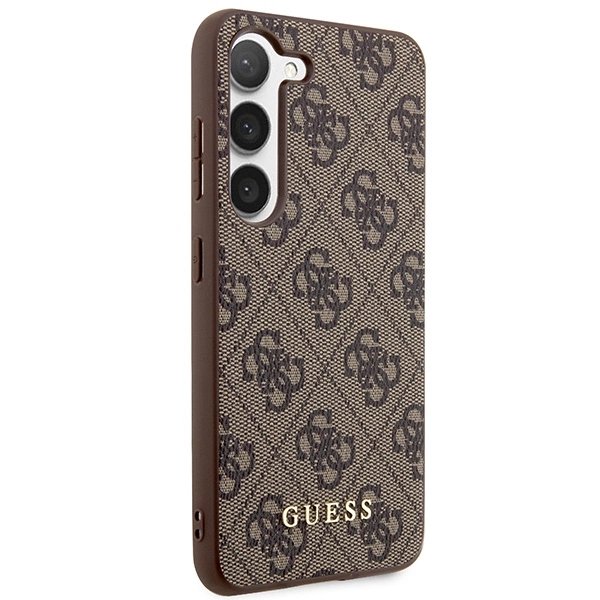 Guess 4G Metal Gold Logo case for Samsung Galaxy S24+ - browneng