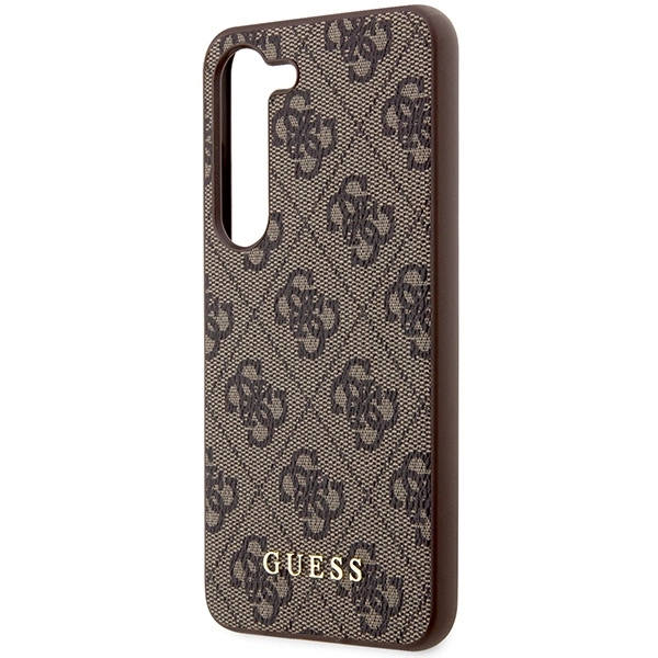 Guess 4G Metal Gold Logo case for Samsung Galaxy S24+ - browneng