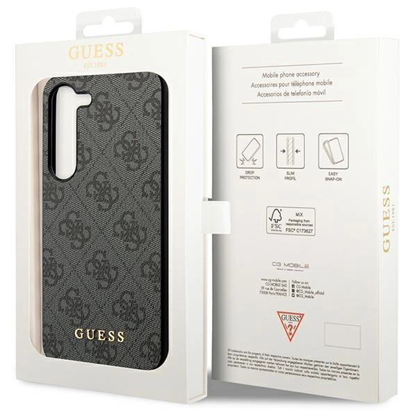 Guess 4G Metal Gold Logo case for Samsung Galaxy S24+ - blackeng