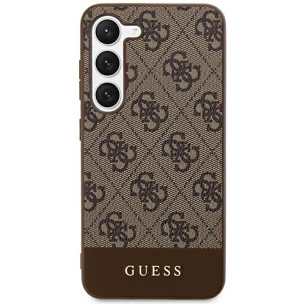 Guess 4G Stripe Collection case for Samsung Galaxy S24+ - browneng