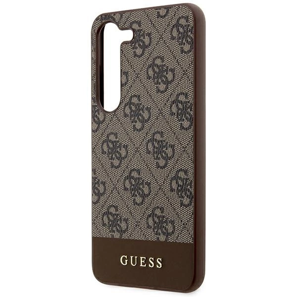 Guess 4G Stripe Collection case for Samsung Galaxy S24+ - browneng