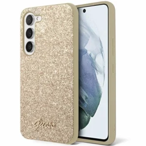 Guess Glitter Script case for Samsung Galaxy S24+ - goldeng