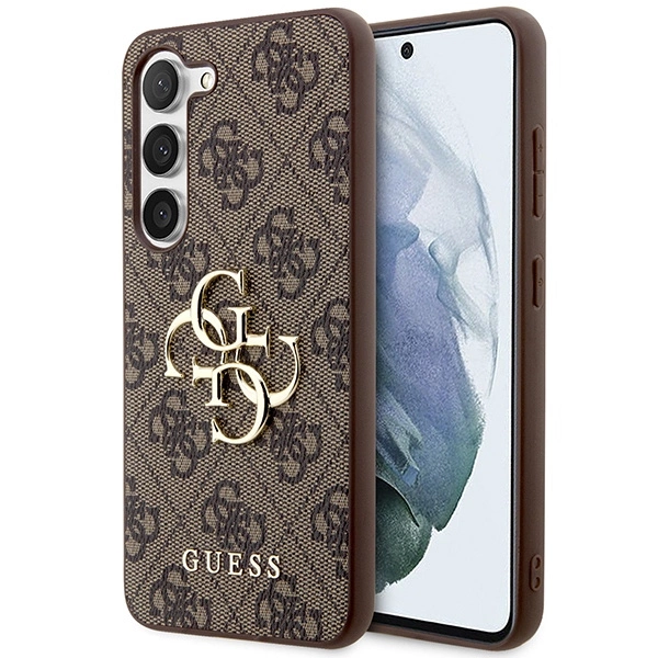 Guess 4G Big Metal Logo case for Samsung Galaxy S24 - browneng