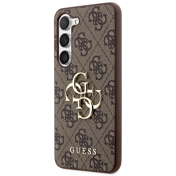 Guess 4G Big Metal Logo case for Samsung Galaxy S24 - browneng