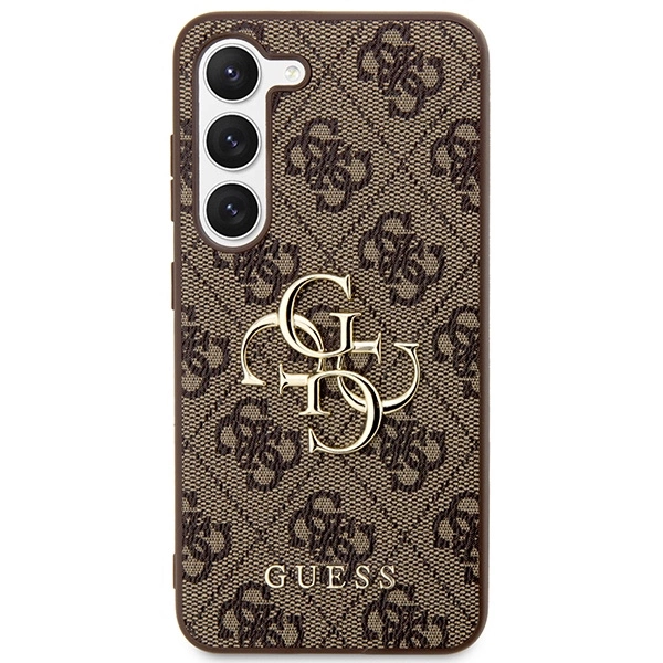 Guess 4G Big Metal Logo case for Samsung Galaxy S24 - browneng