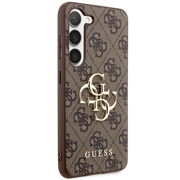 Guess 4G Big Metal Logo case for Samsung Galaxy S24 - browneng