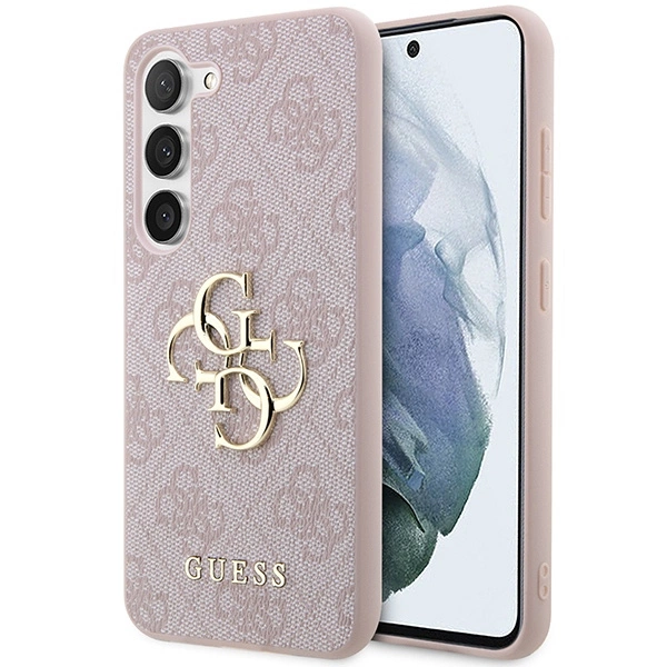 Guess 4G Big Metal Logo Case for Samsung Galaxy S24 - Pinkeng