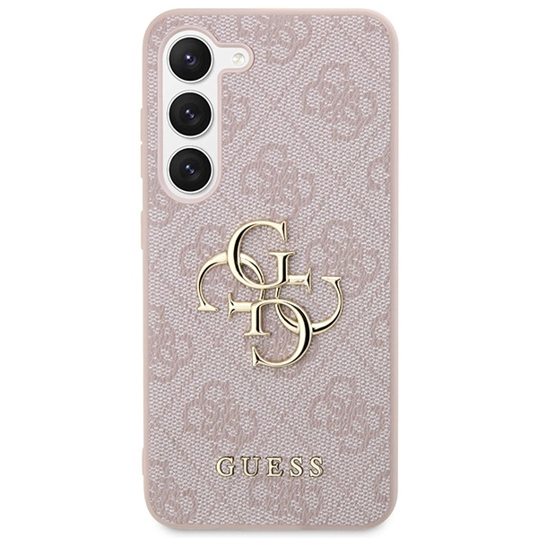 Guess 4G Big Metal Logo Case for Samsung Galaxy S24 - Pinkeng
