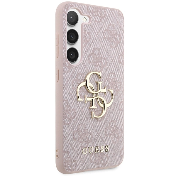 Guess 4G Big Metal Logo Case for Samsung Galaxy S24 - Pinkeng