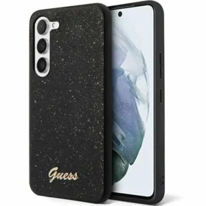 Guess Glitter Script case for Samsung Galaxy S24 - blackeng
