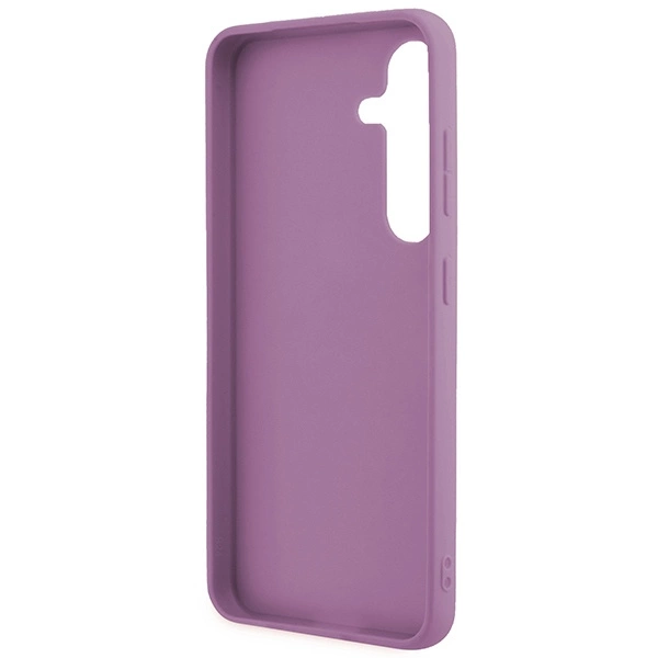 Guess Glitter Script case for Samsung Galaxy S24 - purpleeng