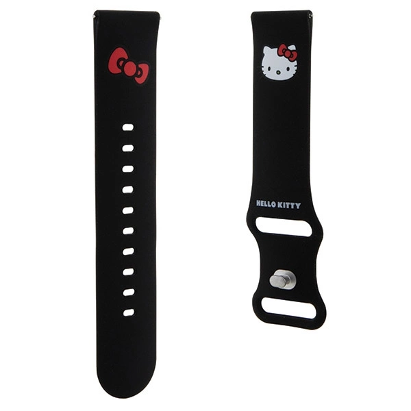 Hello Kitty Silicone Kitty Head strap universal 22mm - blackeng