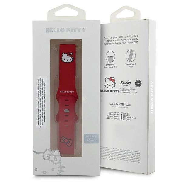 Hello Kitty Silicone Kitty Head strap universal 20mm - redeng