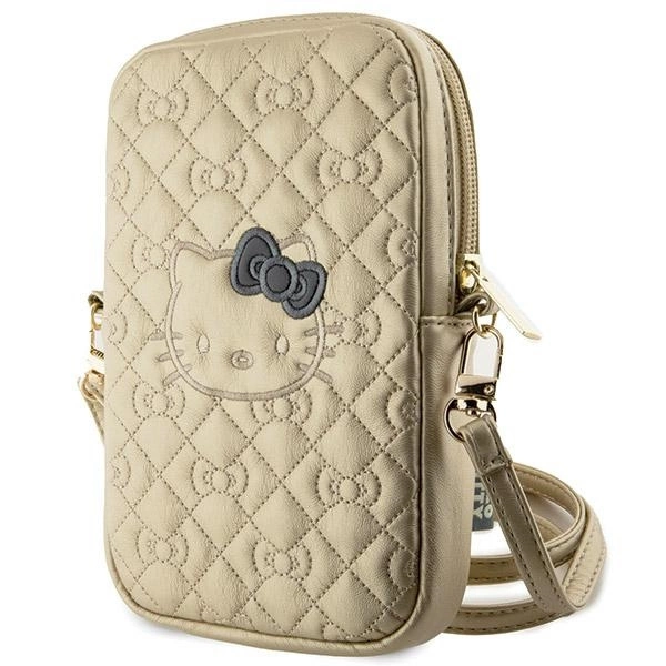 Hello Kitty Quilted Bows Strap bag - goldeng