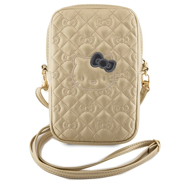 Hello Kitty Quilted Bows Strap bag - goldeng