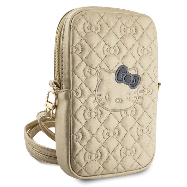 Hello Kitty Quilted Bows Strap bag - goldeng