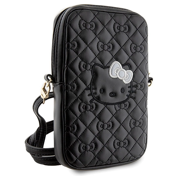 Hello Kitty Quilted Bows Strap bag - blackeng