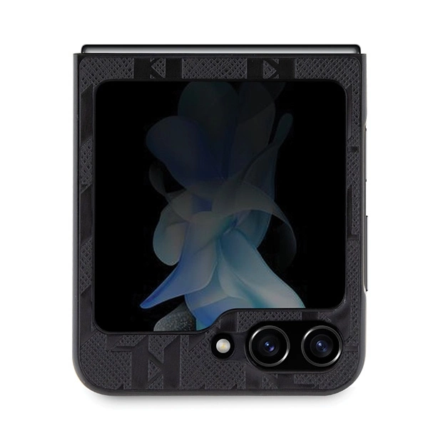 Karl Lagerfeld Saffiano Monogram Choupette Pin case for Samsung Galaxy Z Flip 5 - blackeng