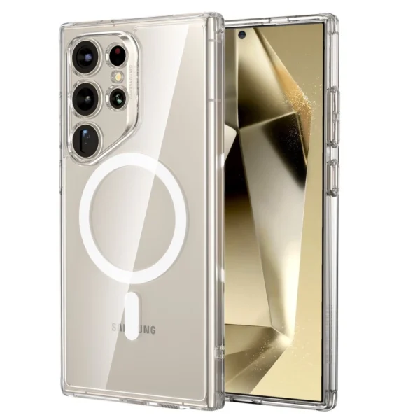 ESR Classic Hybrid Halolock Case with MagSafe for Samsung Galaxy S24 Ultra - Cleareng
