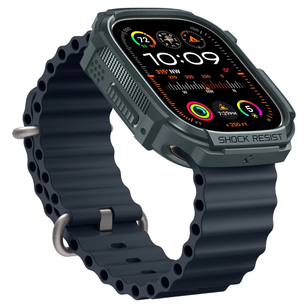 Spigen Rugged Armor Case for Apple Watch Ultra 1/2 (49mm) - Dark Greeneng