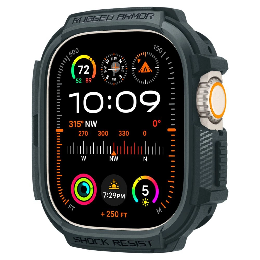 Spigen Rugged Armor Case for Apple Watch Ultra 1/2 (49mm) - Dark Greeneng