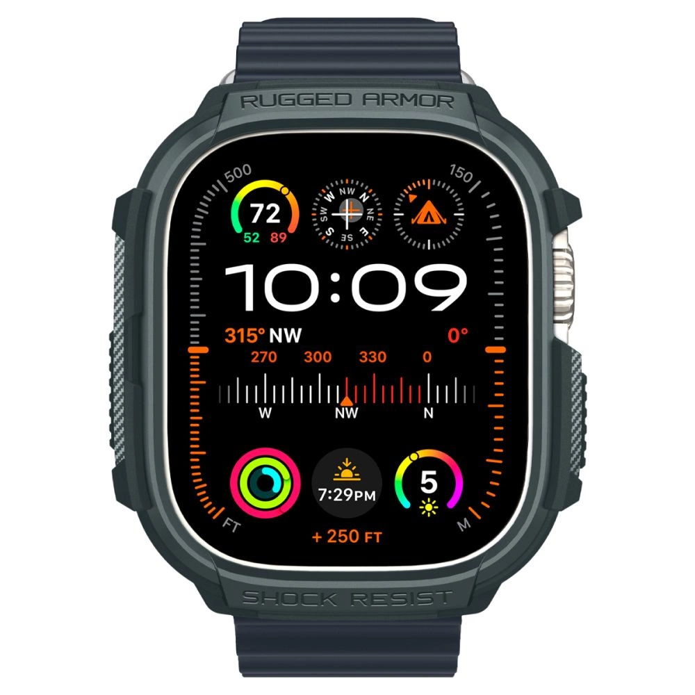 Spigen Rugged Armor Case for Apple Watch Ultra 1/2 (49mm) - Dark Greeneng