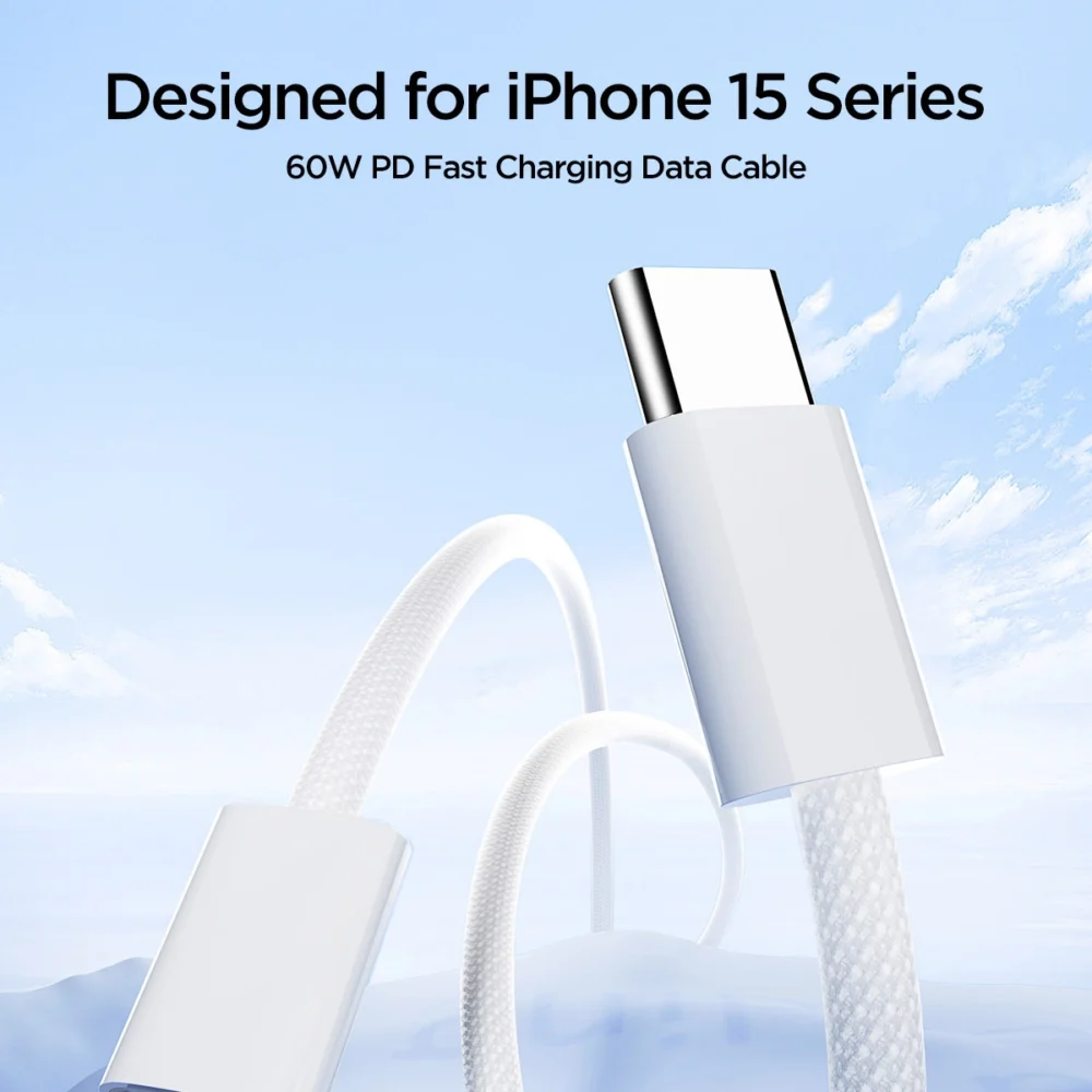 Joyroom Ben Series S-A45 USB-C / USB-C 60W Cable 1m - Whiteeng