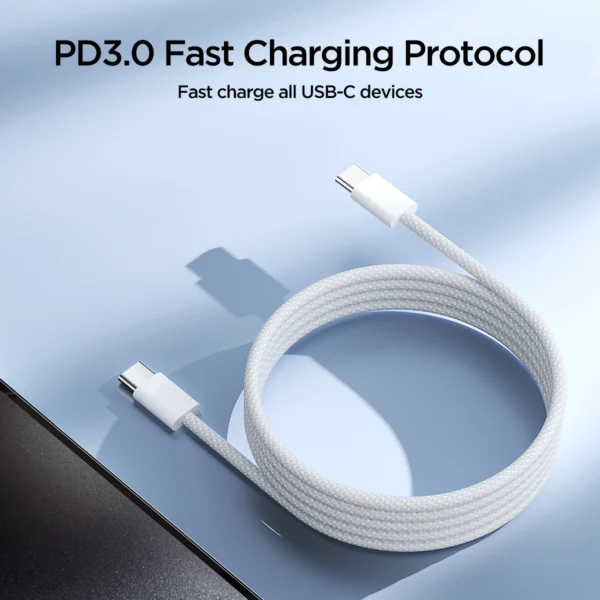 Joyroom Ben Series S-A45 USB-C / USB-C 60W Cable 1m - Whiteeng