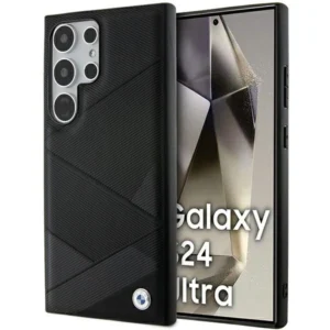 BMW BMHCS24L23RCGPK S24 Ultra S928 black/black hardcase Signature Leather Crossing Lines Patterneng