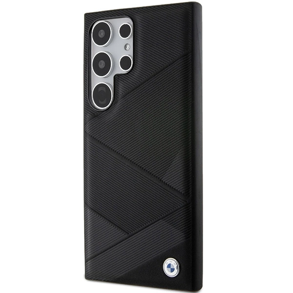BMW BMHCS24L23RCGPK S24 Ultra S928 black/black hardcase Signature Leather Crossing Lines Patterneng