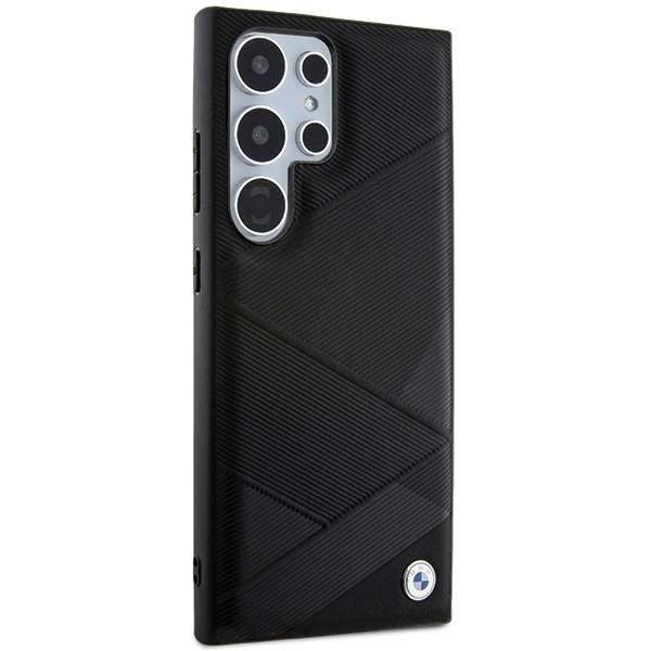 BMW BMHCS24L23RCGPK S24 Ultra S928 black/black hardcase Signature Leather Crossing Lines Patterneng
