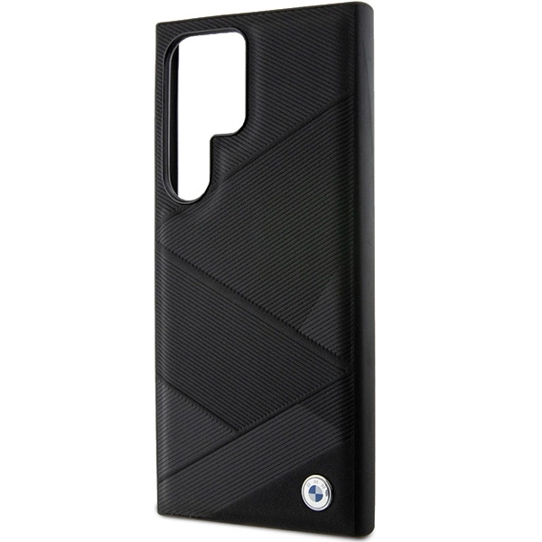 BMW BMHCS24L23RCGPK S24 Ultra S928 black/black hardcase Signature Leather Crossing Lines Patterneng