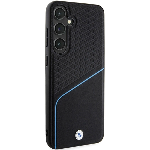 BMW BMHMS24M23RDCLK S24+ S926 black/black hardcase Signature Leather Textured & Line MagSafeeng