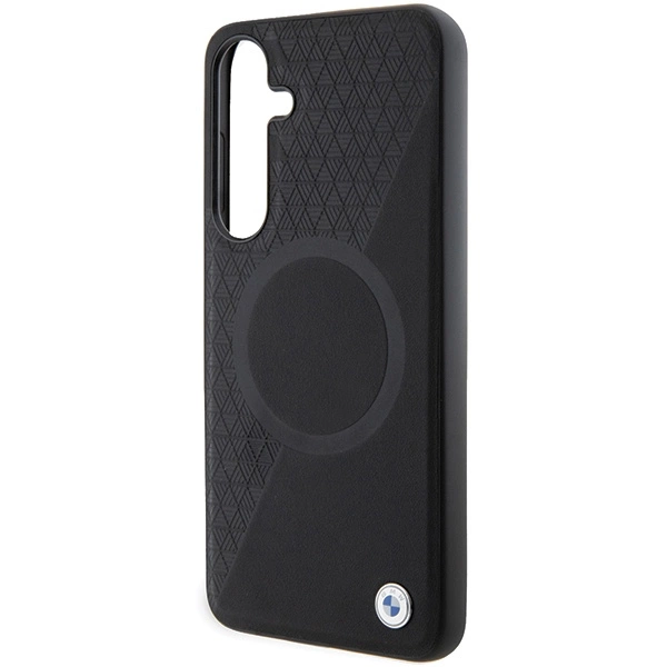 BMW BMHMS24M23RTPK S24+ S926 black/black hardcase Signature Leather Half Textured & Circle MagSafeeng