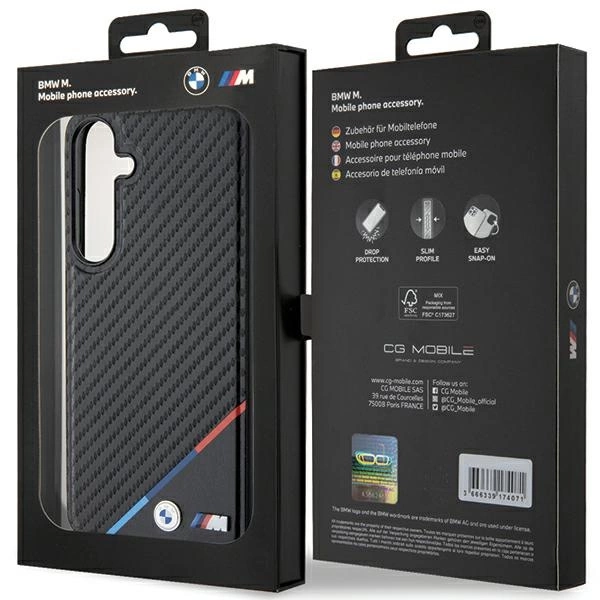 BMW BMHMS24S23PUDTK S24 S921 black/black hardcase Carbon Tricolor Line MagSafeeng