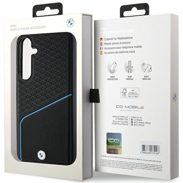 BMW BMHMS24S23RDCLK S24 S921 black/black hardcase Signature Leather Textured & Line MagSafeeng