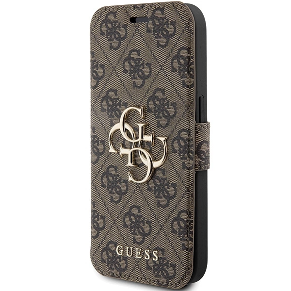 Guess 4G Metal Logo case for iPhone 15 Pro - browneng