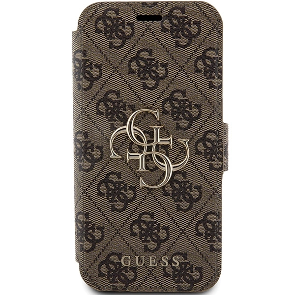 Guess 4G Metal Logo case for iPhone 15 Pro - browneng