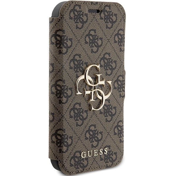 Guess 4G Metal Logo case for iPhone 15 Pro - browneng