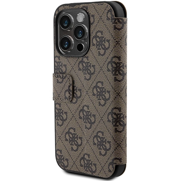 Guess 4G Metal Logo case for iPhone 15 Pro - browneng