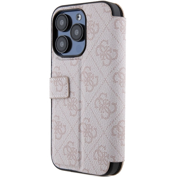 Guess 4G Metal Logo case for iPhone 15 Pro - pinkeng