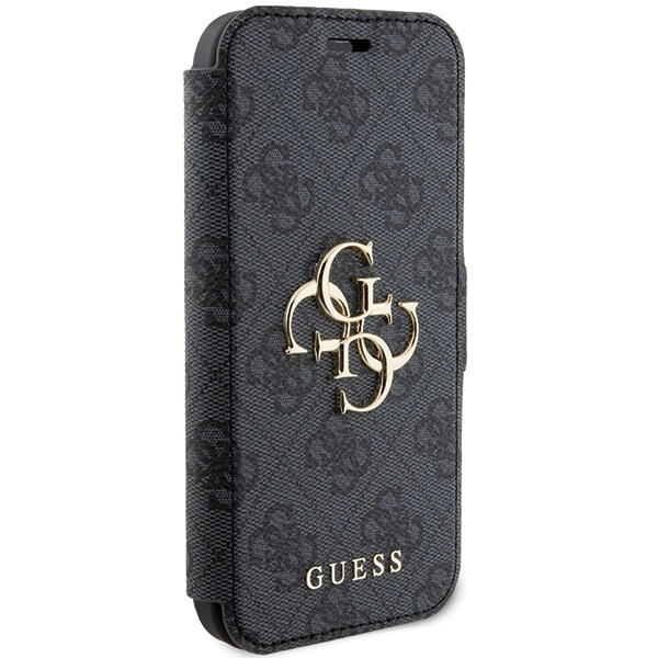 Guess 4G Metal Logo case for iPhone 15 / 14 / 13 - grayeng