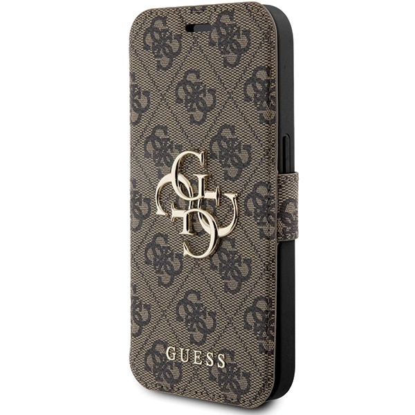 Guess 4G Metal Logo case for iPhone 15 Pro Max - browneng