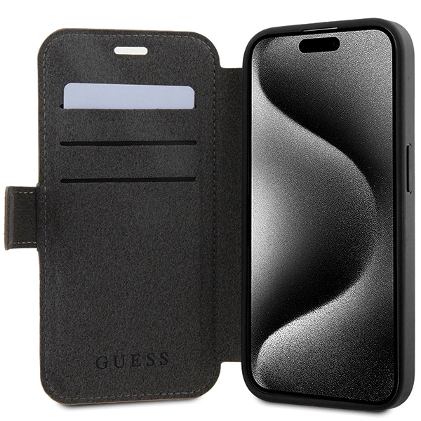 Guess 4G Metal Logo case for iPhone 15 Pro Max - browneng